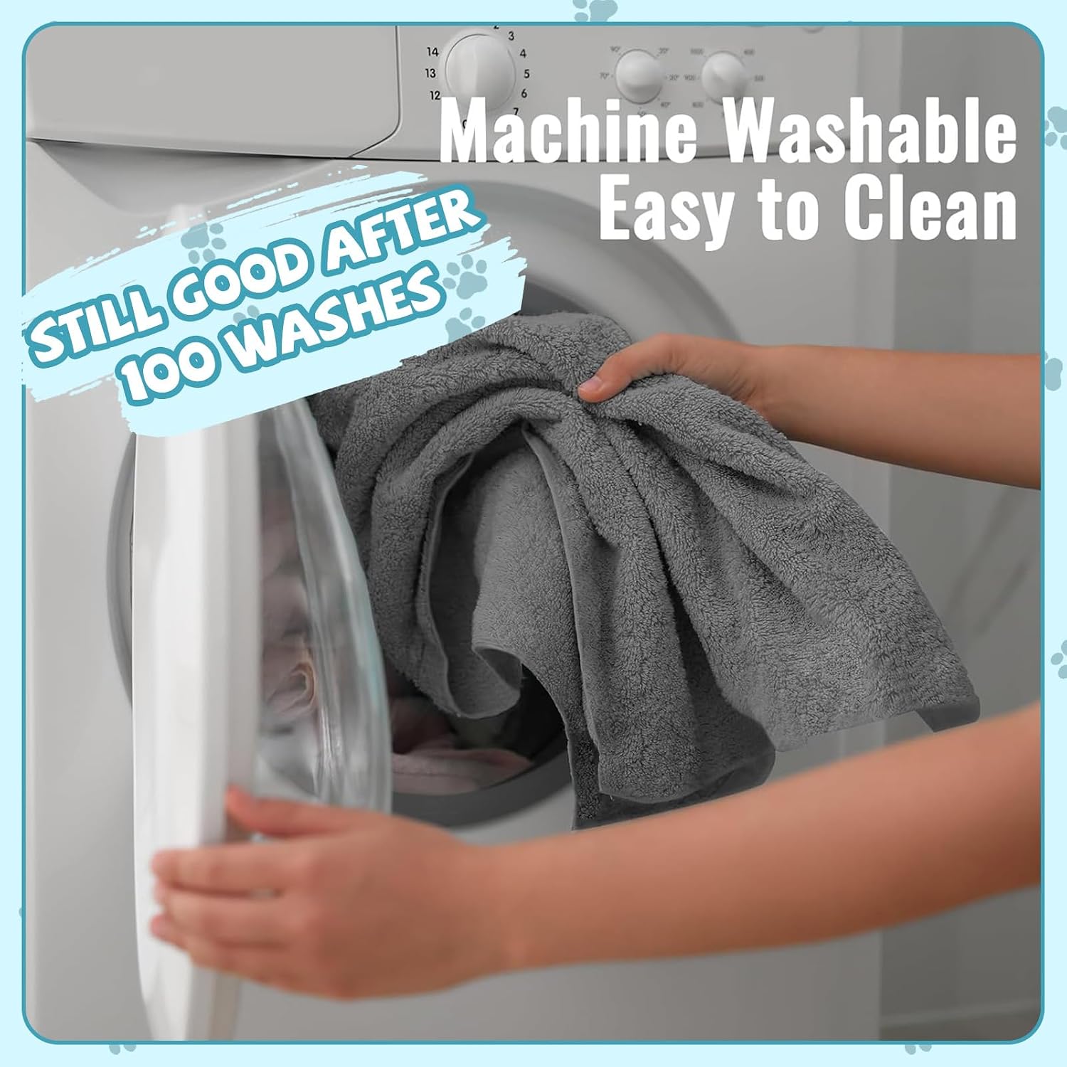 Petopia Grey Microfiber Pet Drying Towel - Hình 7